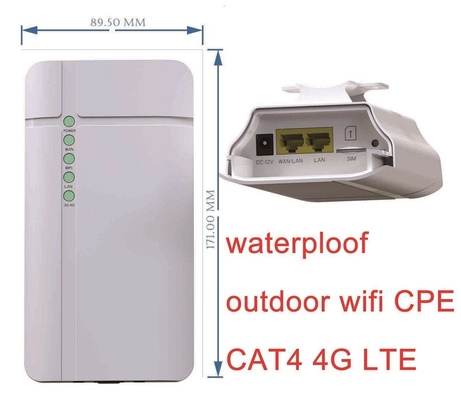 kopen Waterdichte Openluchtcpe 150Mbps van LTE Openlucht Draadloze Hotspot Router voor IP Camera online manufacture