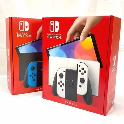 kopen 32GB OLED-console met neonblauw en 3000 ingebouwde games voor Nintendo Switch Controller Console Charger Power Cable inbegrepen online manufacture